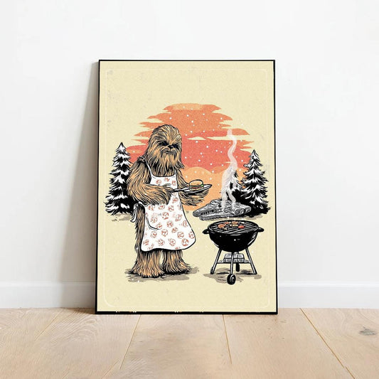 Chewbacca Art Print: Wookie Wall Decor, Star Wars Fan Gift