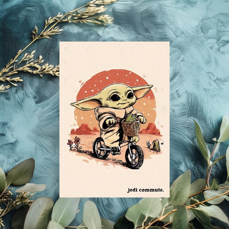 Grogu Birthday Card • Funny Star Wars Gift