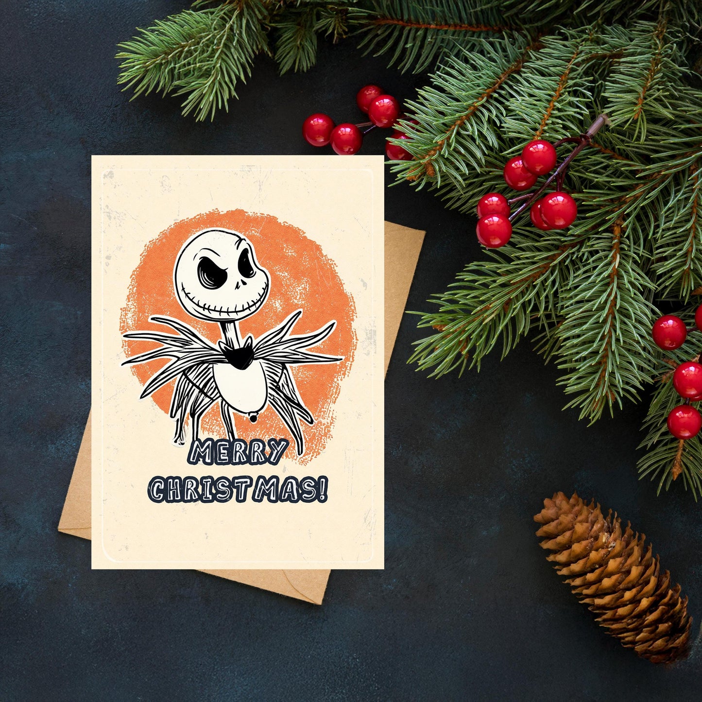 Jack Skellington Christmas Card | Nightmare Before Christmas, A5