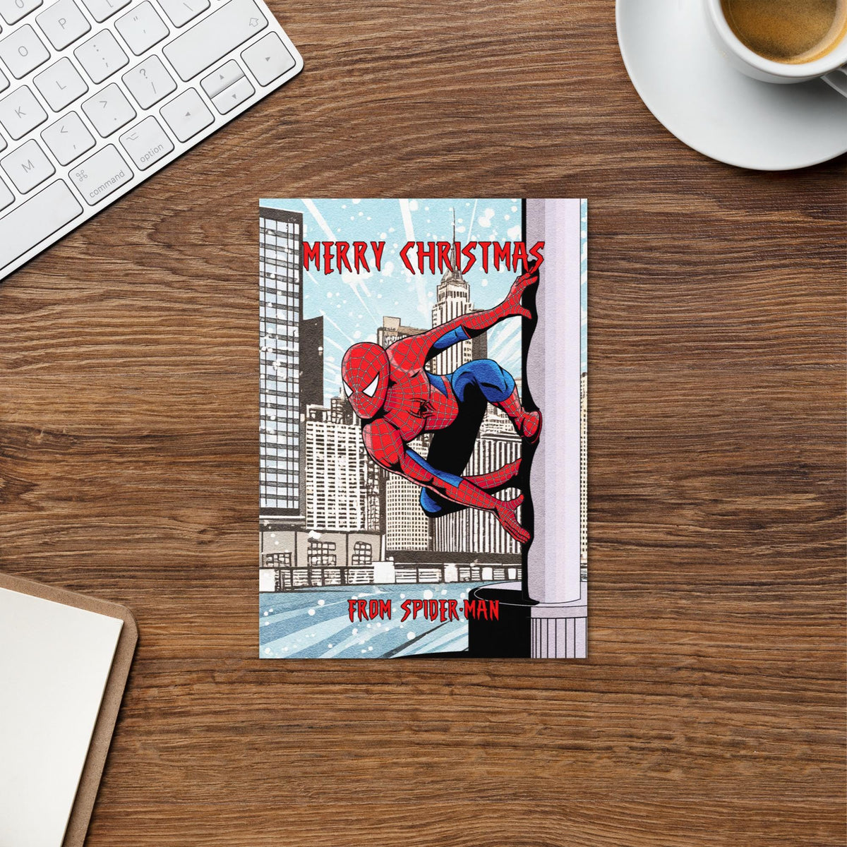 Spiderman Christmas Card: Avengers Holiday Greeting