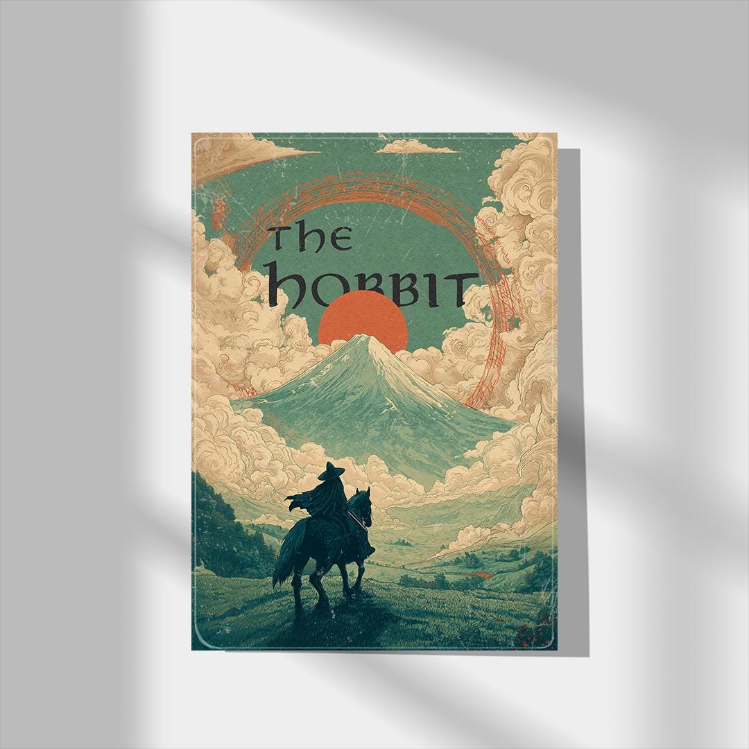Lord Of The Rings Poster | The Hobbit Wall Art | The hobbit Poster, Home Decor | Tolkien Art | Wall Art | High Quality Print | A3, A4, A5