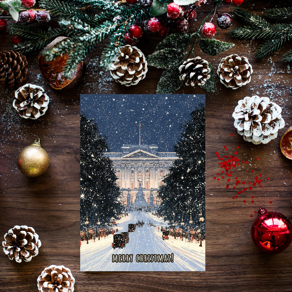 London Christmas Card, London Winter Card, Big Ben Christmas Card, London Xmas Card, British Holiday Card, London Gift