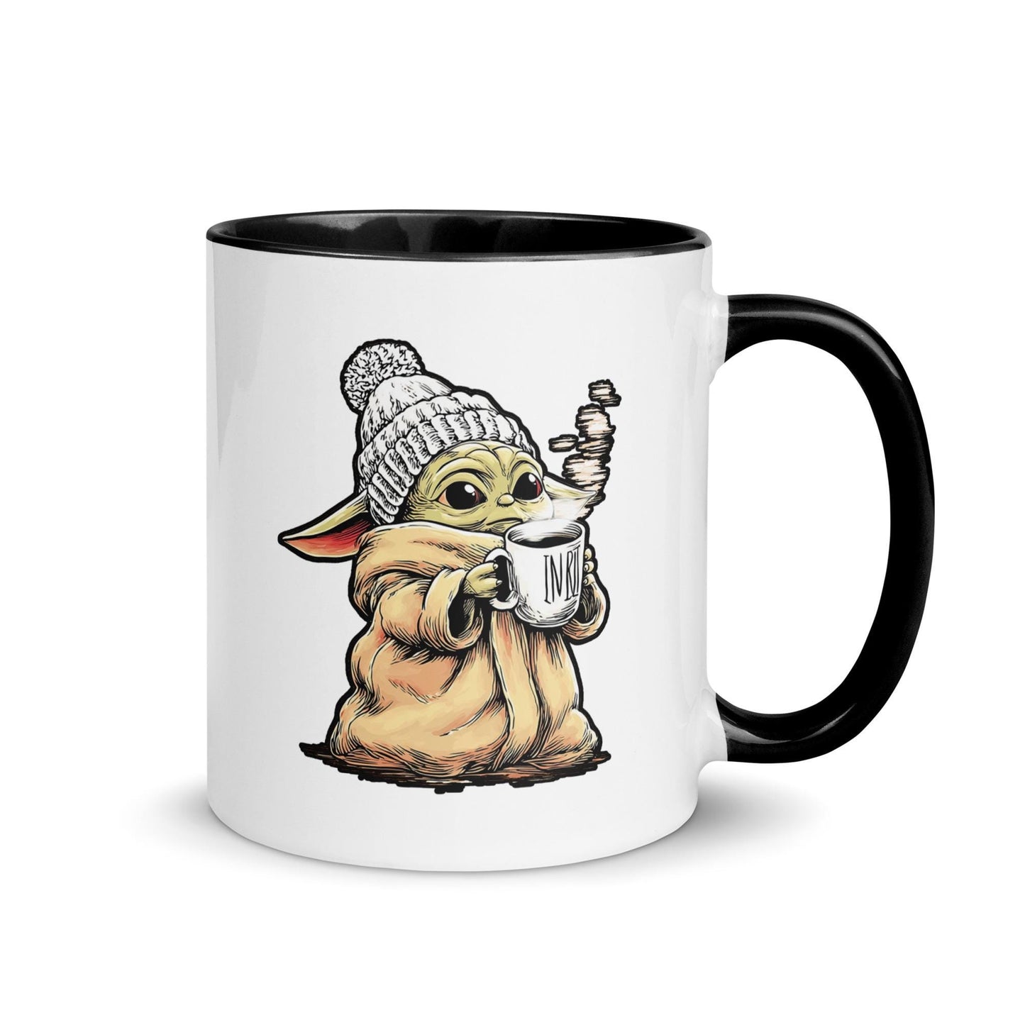 Mandalorian Mug, Baby Yoda Mug– Star Wars Inspired 11oz Ceramic Coffee Cup | This is the Way | Geeky Gift for Him | Sci-Fi Fan Drinkware