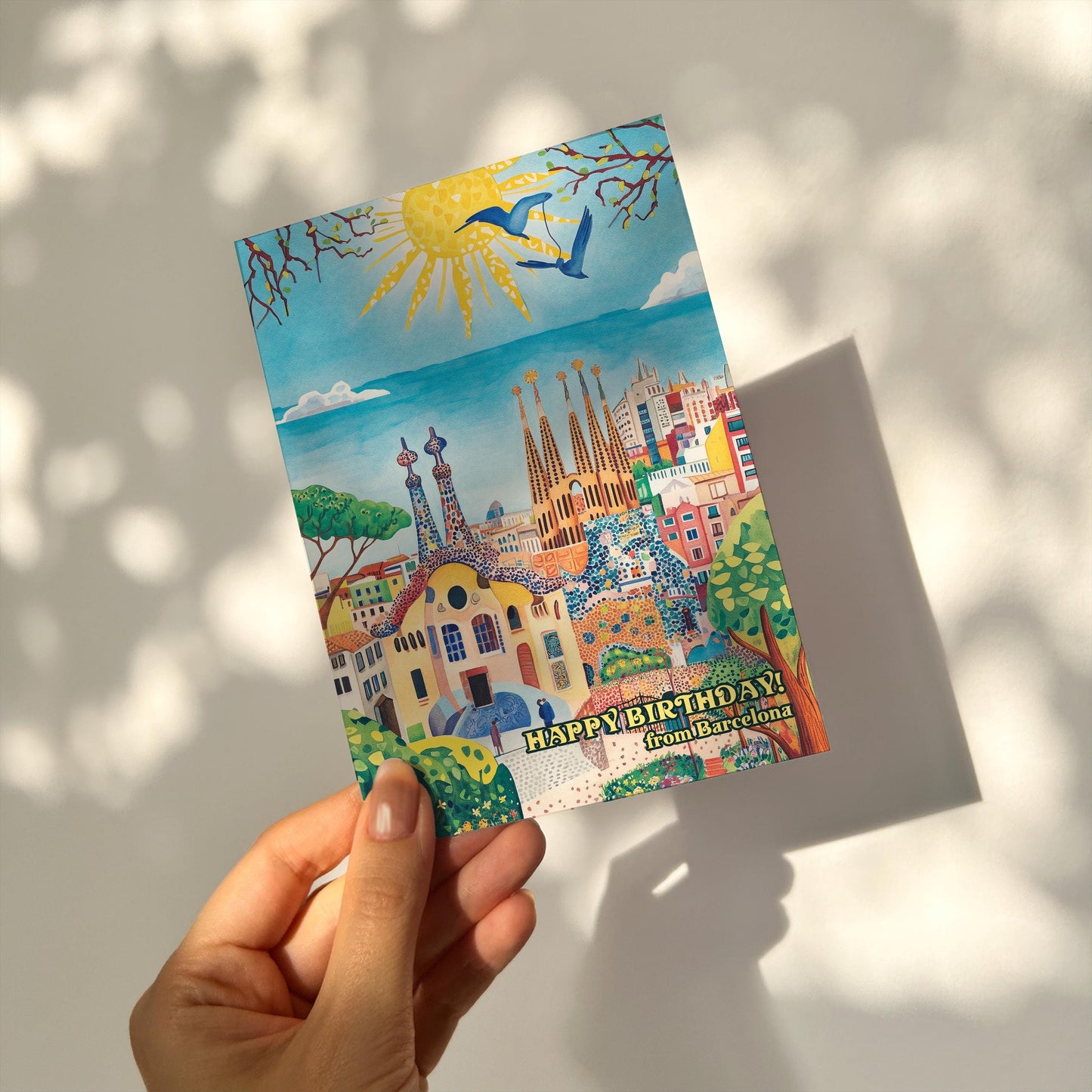 Spain Birthday Card: Spanish Landmark Travel Gift