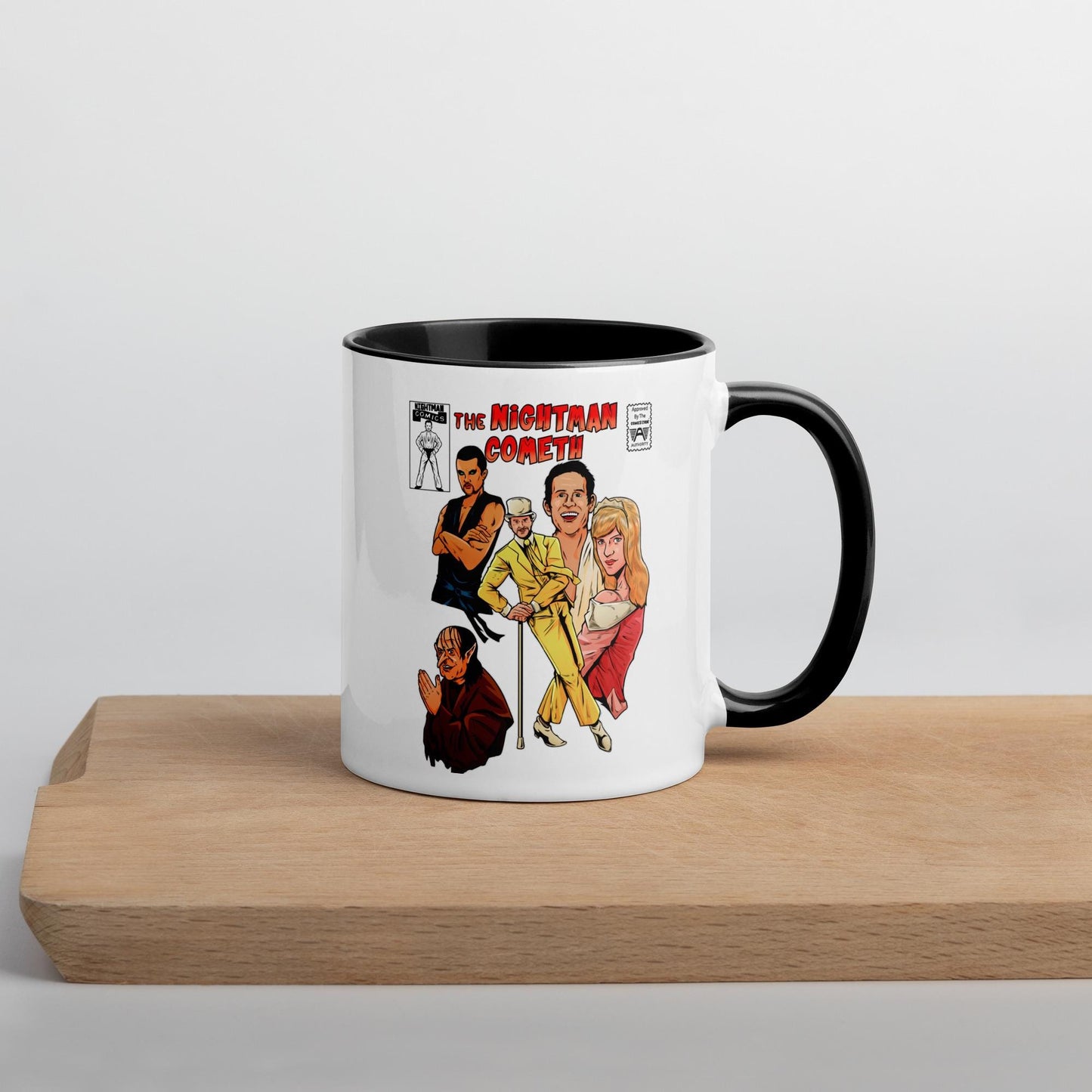 Always Sunny Mug – The Nightman Cometh Inspired 11oz Ceramic Coffee Cup | Funny TV Show Gift | Musical Comedy Fan Drinkware
