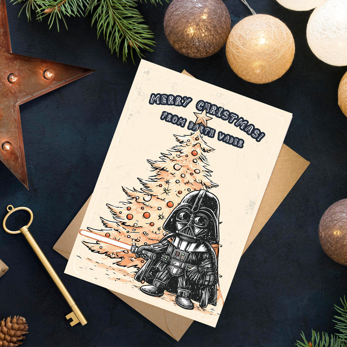 Darth Vader Christmas Card • Funny Star Wars Holiday Gift