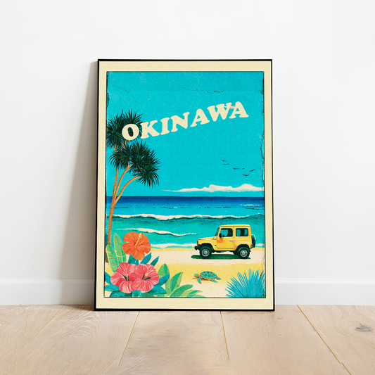 Okinawa Vintage Travel Poster
