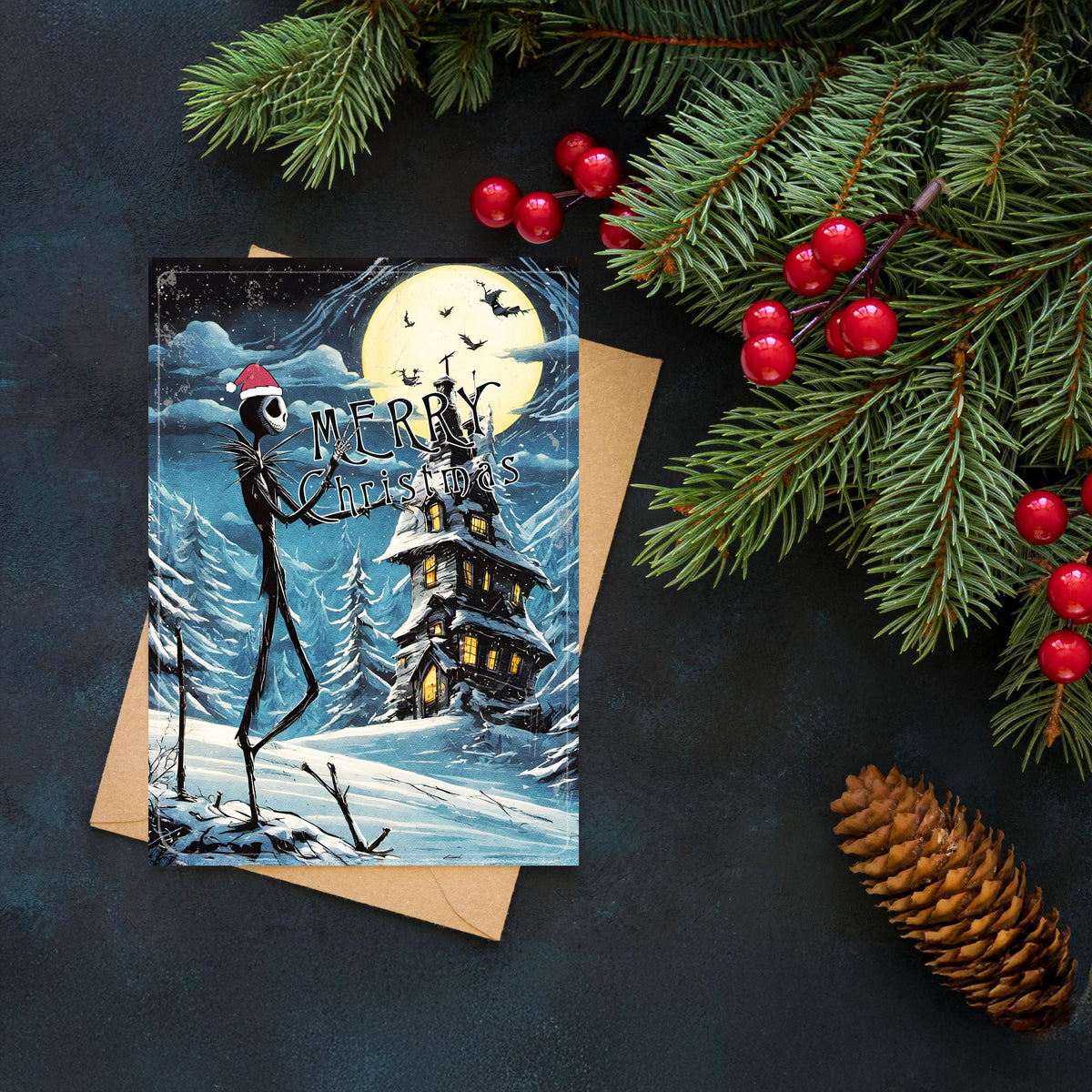 Nightmare Before Christmas Card: Jack Skellington A5 Greeting Card