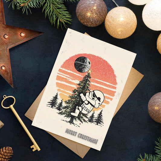 Funny Stormtrooper Christmas Card | Star Wars Holiday Greeting