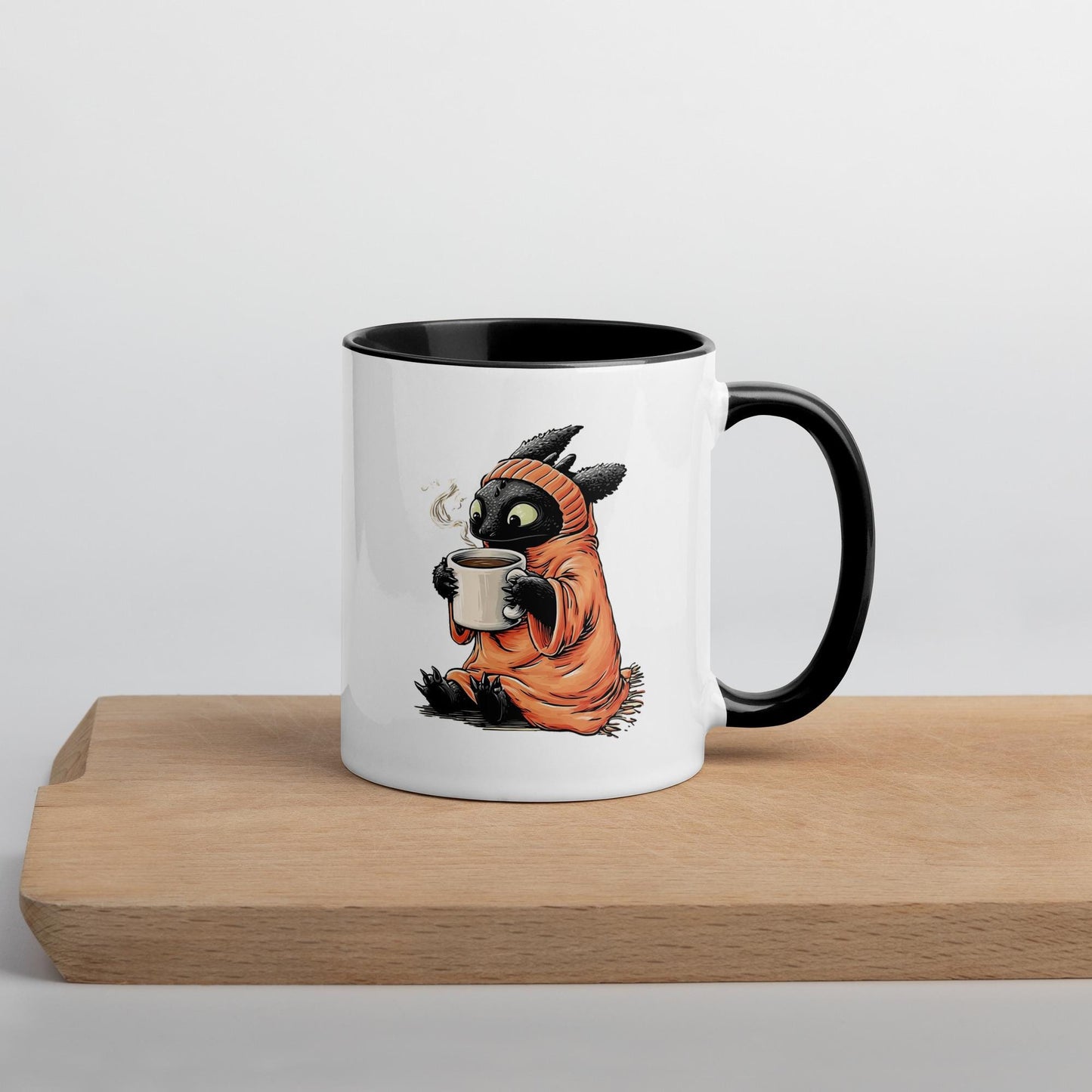 Toothless Dragon Mug: 11oz Ceramic Coffee Cup, Fantasy Fan Gift