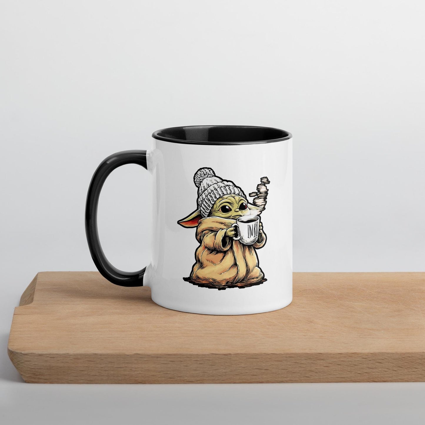 Mandalorian Mug, Baby Yoda Mug– Star Wars Inspired 11oz Ceramic Coffee Cup | This is the Way | Geeky Gift for Him | Sci-Fi Fan Drinkware