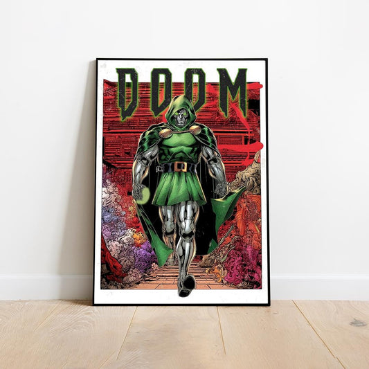 Doctor Doom Poster – Marvel Villain Wall Art, Comic Book Decor, Supervillain Print, Dr Doom Artwork, Gift for Marvel Fans