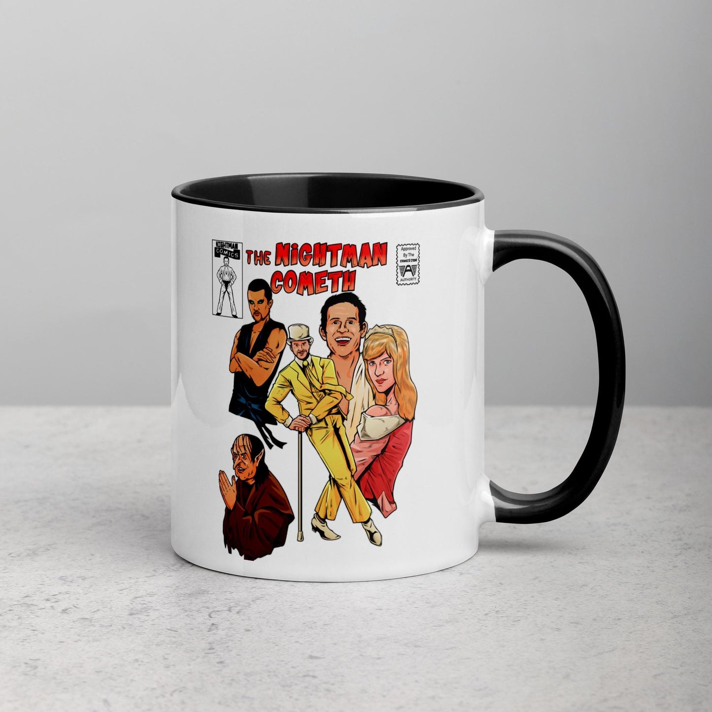 Always Sunny Mug – The Nightman Cometh Inspired 11oz Ceramic Coffee Cup | Funny TV Show Gift | Musical Comedy Fan Drinkware