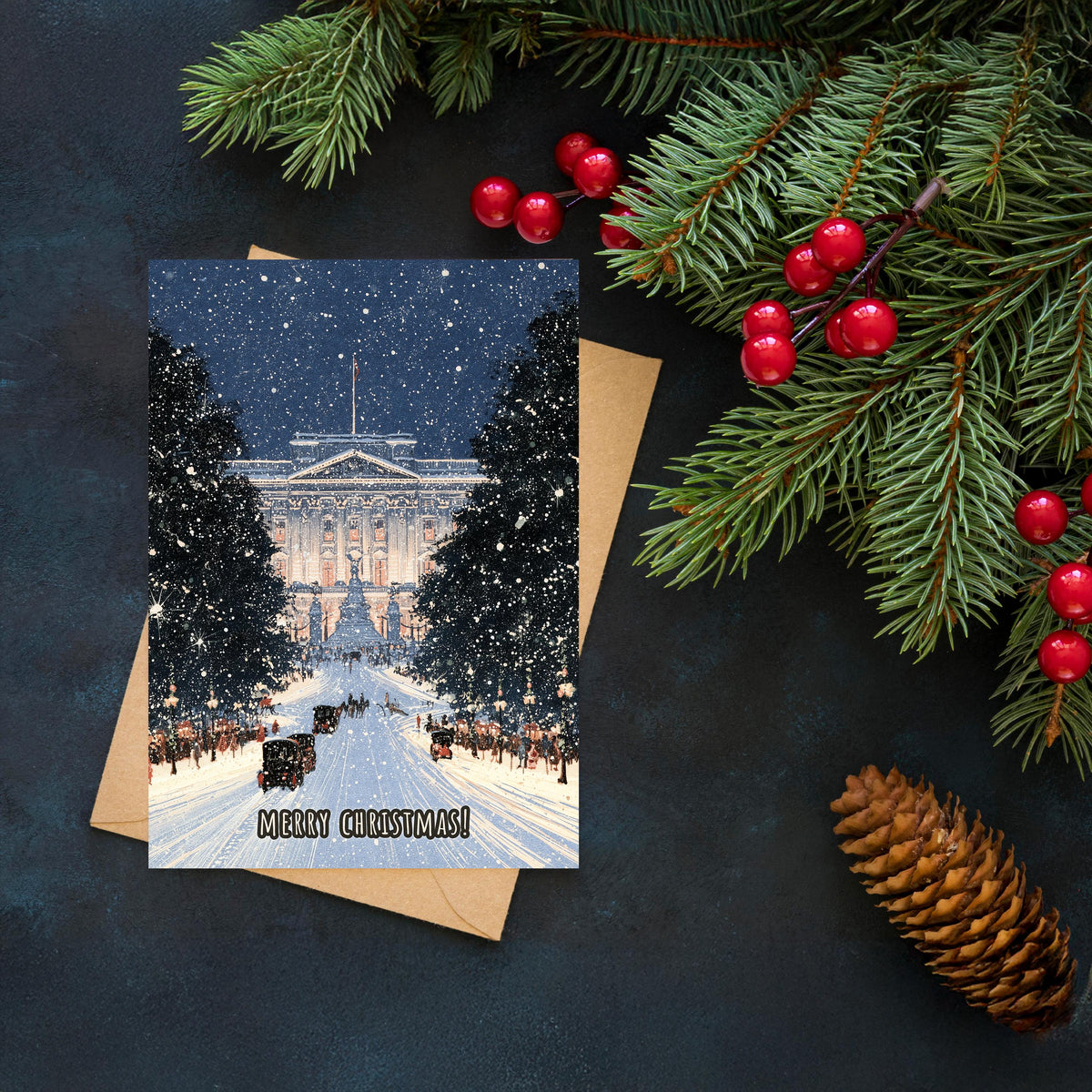 London Christmas Card, London Winter Card, Big Ben Christmas Card, London Xmas Card, British Holiday Card, London Gift