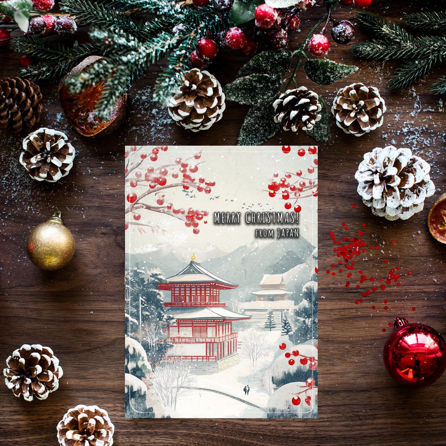 Japan Christmas Card | Japanese Holiday Greeting