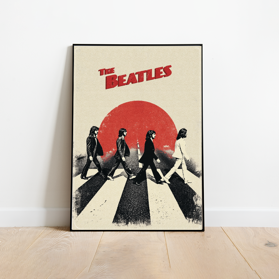 The Beatles Poster, Abbey road Vintage Poster, The Beatles Print, Beatles Art, Beatles Gifts, A3 A4 A5, Gift for him, gift for her