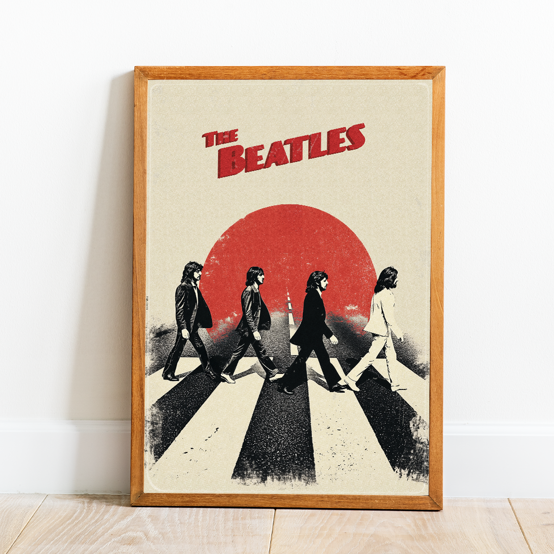 The Beatles Poster, Abbey road Vintage Poster, The Beatles Print, Beatles Art, Beatles Gifts, A3 A4 A5, Gift for him, gift for her