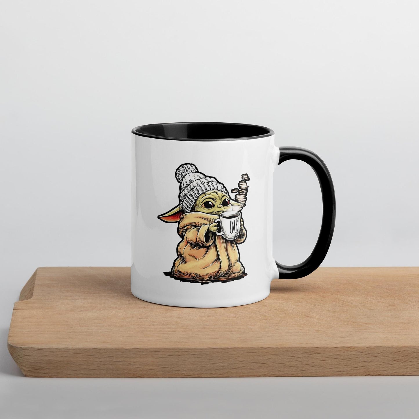 Mandalorian Mug, Baby Yoda Mug– Star Wars Inspired 11oz Ceramic Coffee Cup | This is the Way | Geeky Gift for Him | Sci-Fi Fan Drinkware