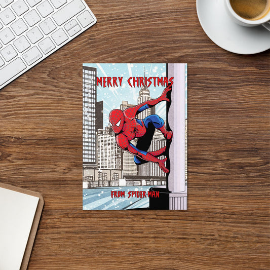 Spiderman Christmas Card: Avengers Holiday Greeting