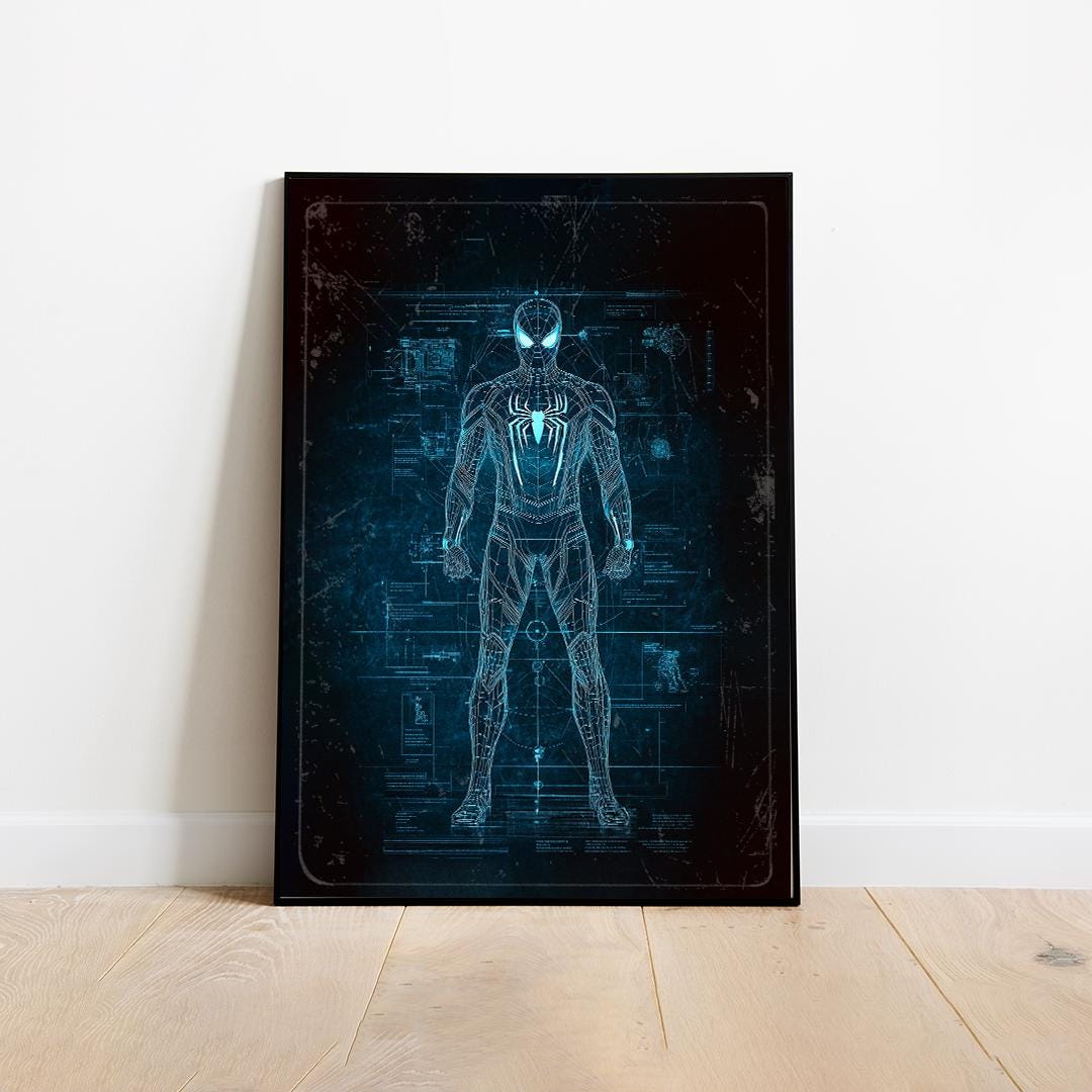 Spiderman Poster, Avengers Poster, Superhero Poster, A3, A4, A5, Comic Book Poster, Marvel Print, Marvel Poster, Japanese Art