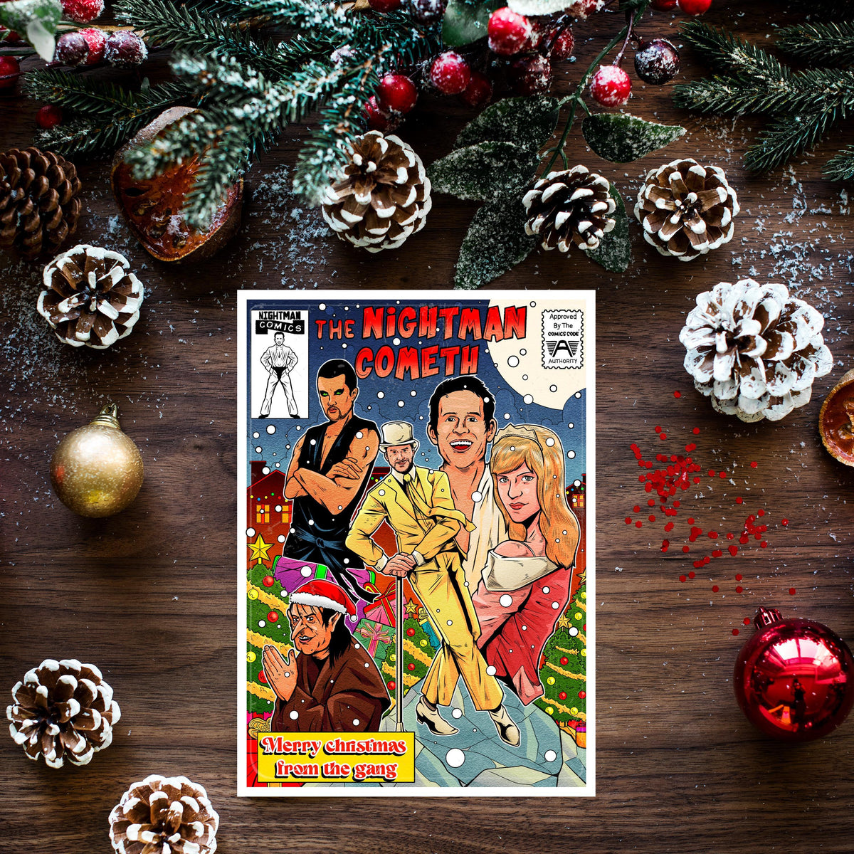 Always Sunny Christmas Card: Nightman Cometh Holiday Greetings