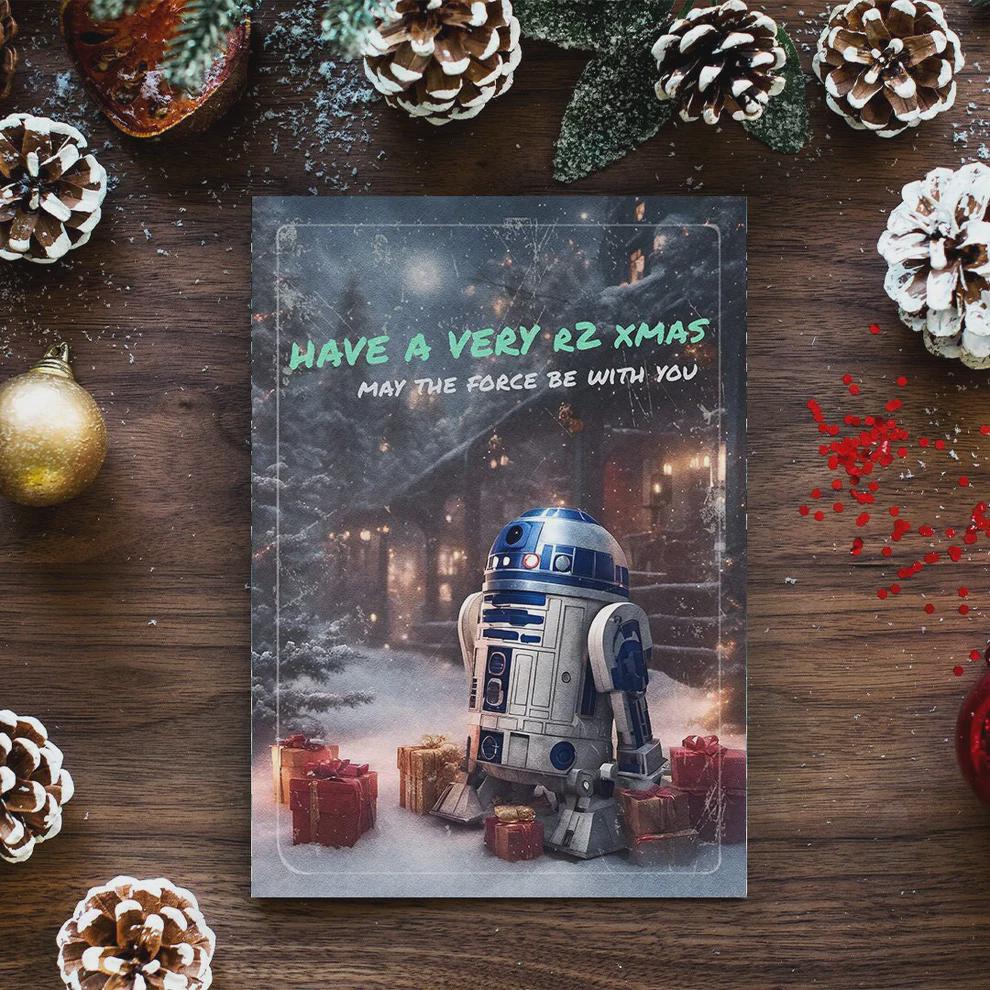 R2-D2 Christmas Card • Funny Star Wars Holiday Gift