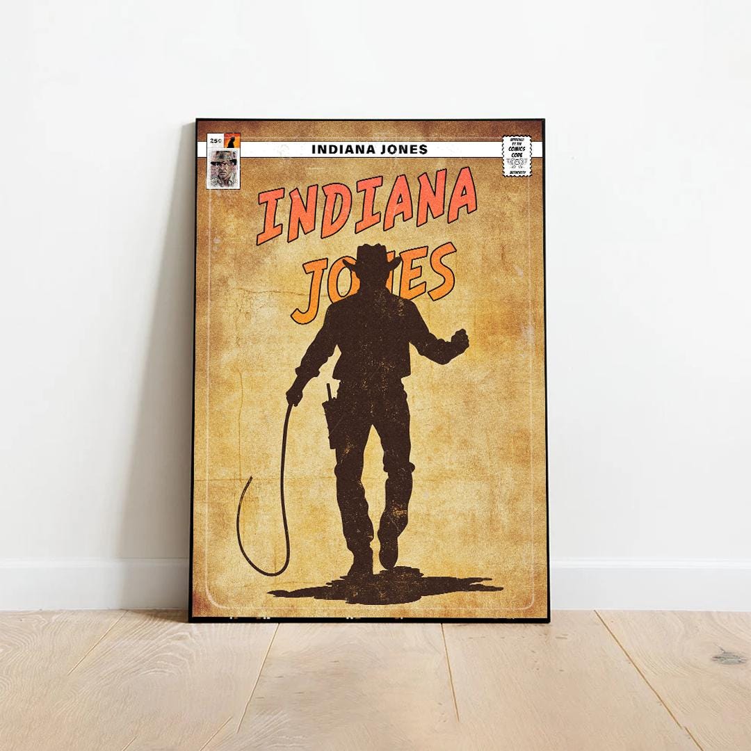 Indiana Jones Movie Poster: Retro Adventure Wall Art