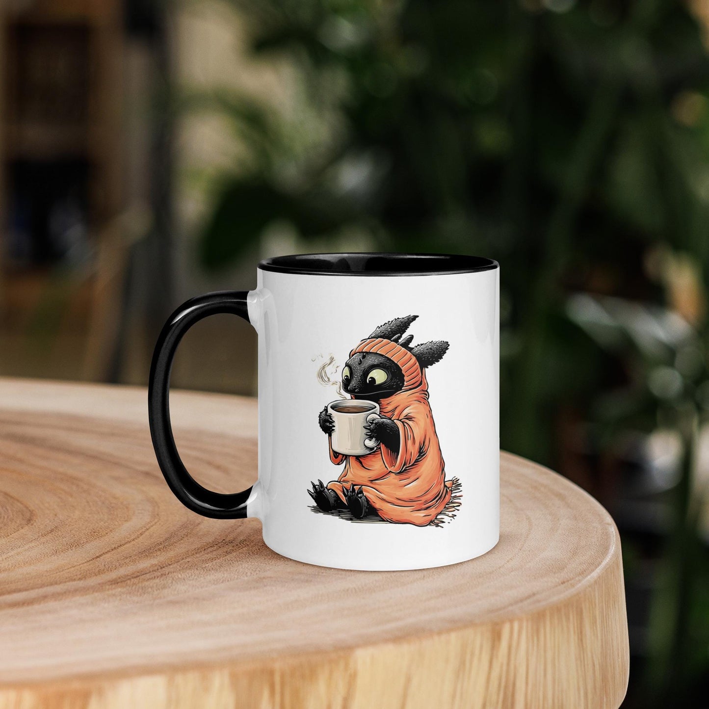 Toothless Dragon Mug: 11oz Ceramic Coffee Cup, Fantasy Fan Gift