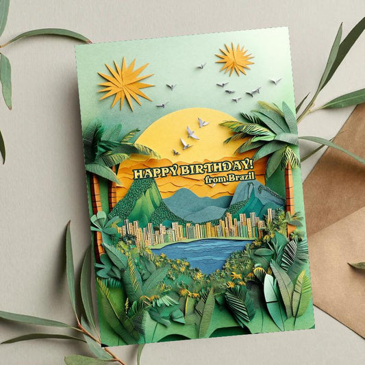 Rio de Janeiro Birthday Card: Brazil Travel Gift