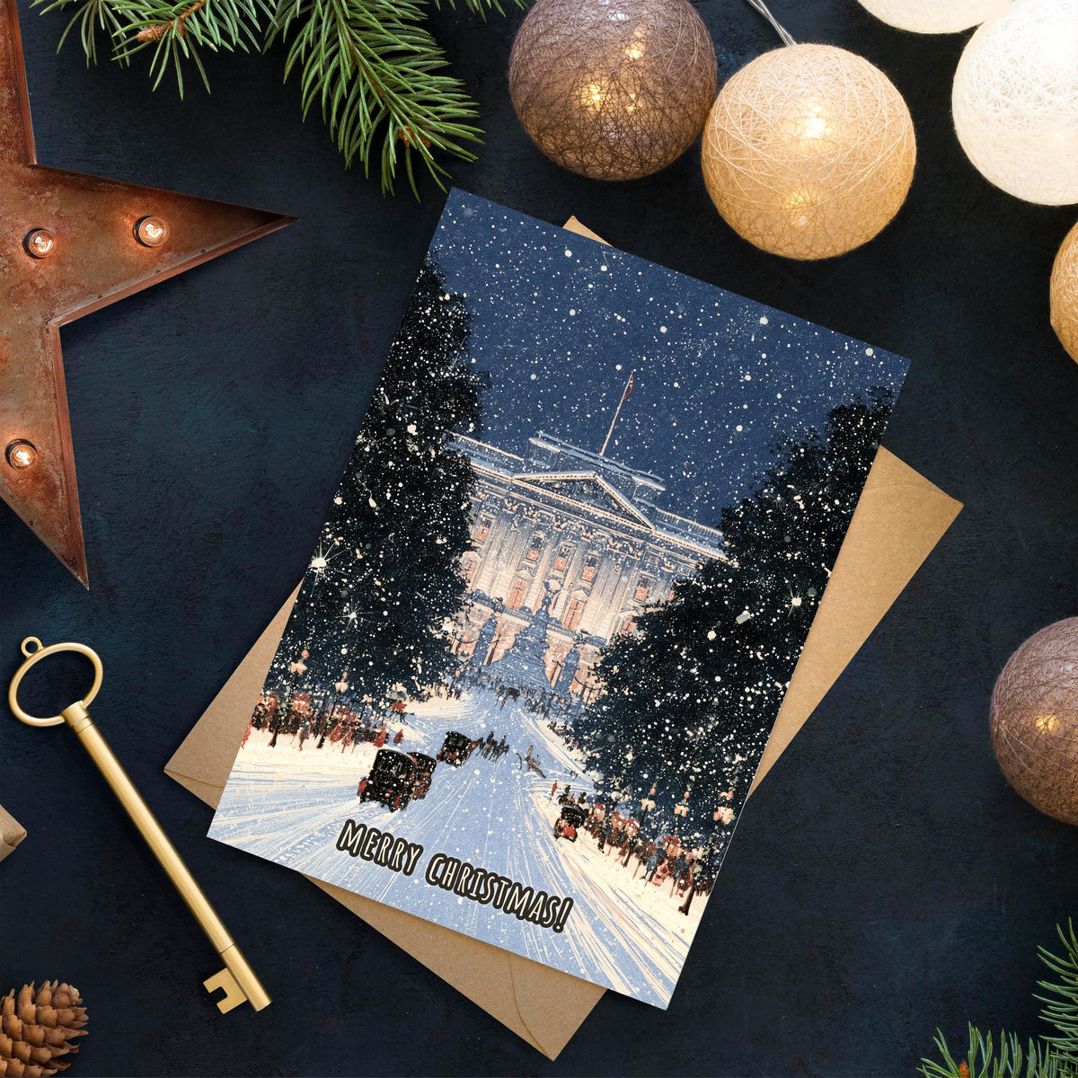 London Christmas Card, London Winter Card, Big Ben Christmas Card, London Xmas Card, British Holiday Card, London Gift