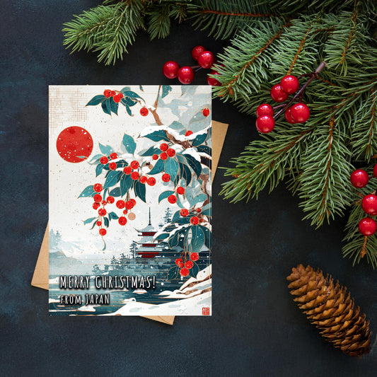 Japanese Christmas Card | Japan Holiday Greeting