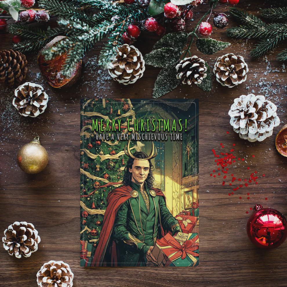Loki Christmas Card • Avengers Funny Holiday Card