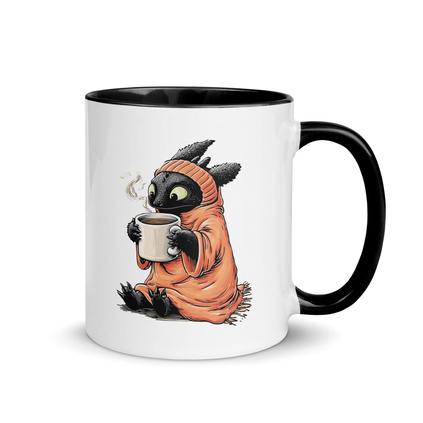 Toothless Dragon Mug: 11oz Ceramic Coffee Cup, Fantasy Fan Gift