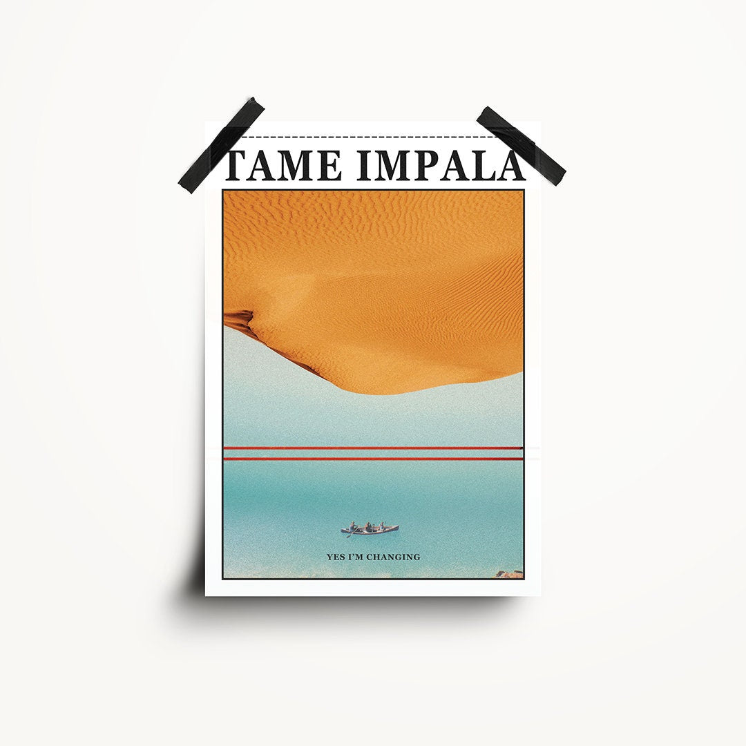 Tame Impala Poster • Music Wall Art • Tame Impala Print • Music Poster • Currents Poster • Tame Impala Album Poster • A3/A4/A5 • 