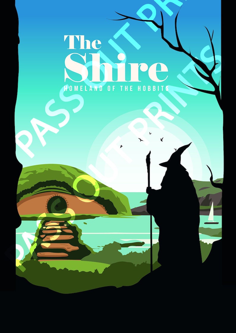 The Shire Travel Poster