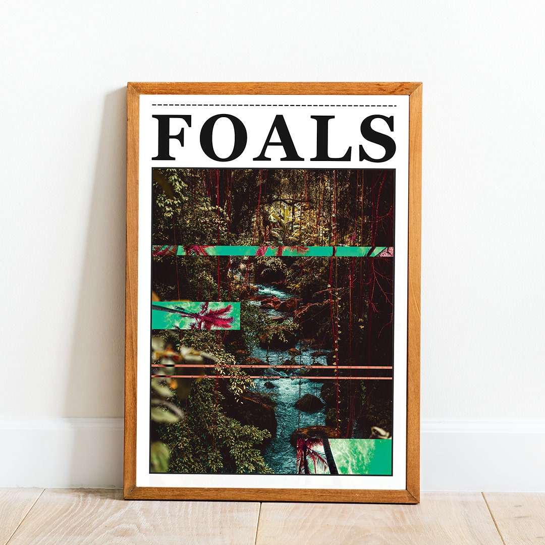 Foals Poster • Foals Music Print • Wall Art • Music Poster • Indie Music • Jungle Print • Foals Band •  Alternative Posters • Indie Poster