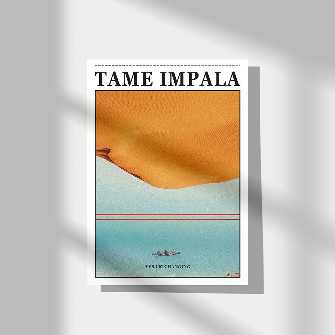 Tame Impala Poster • Music Wall Art • Tame Impala Print • Music Poster • Currents Poster • Tame Impala Album Poster • A3/A4/A5 • 