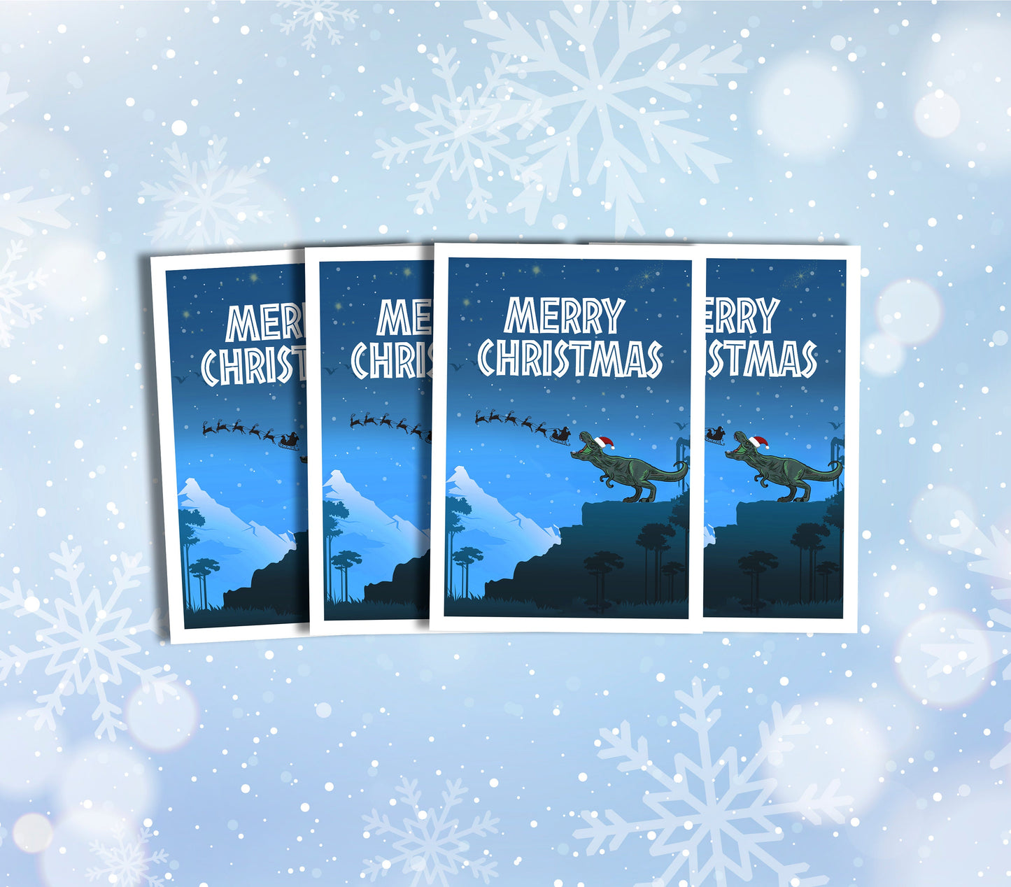 Jurassic Park Christmas Card