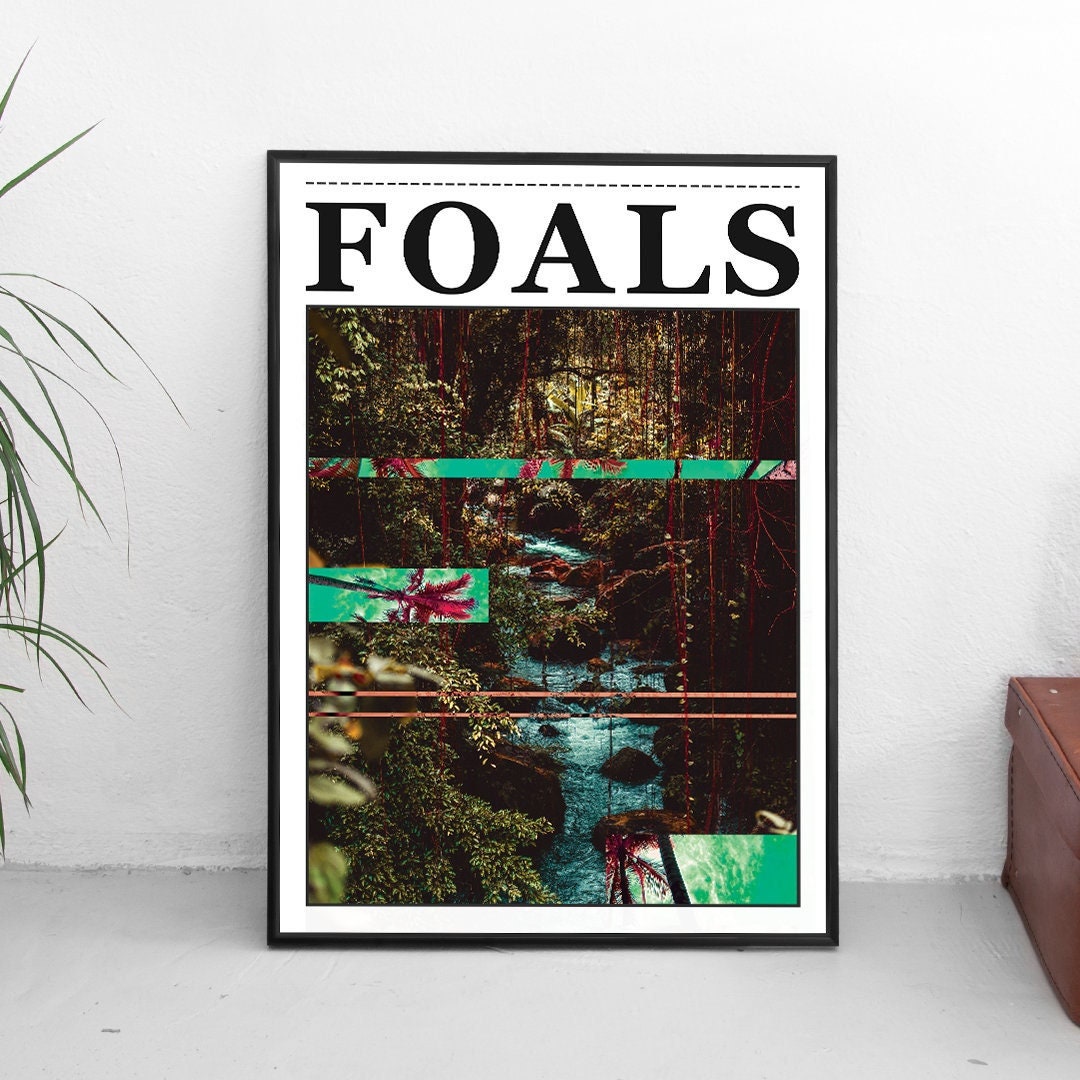 Foals Poster • Foals Music Print • Wall Art • Music Poster • Indie Music • Jungle Print • Foals Band •  Alternative Posters • Indie Poster
