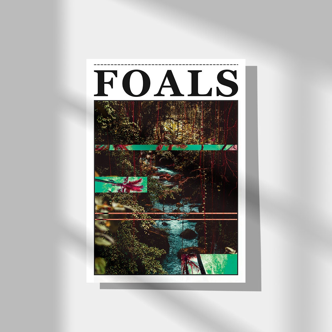 Foals Poster • Foals Music Print • Wall Art • Music Poster • Indie Music • Jungle Print • Foals Band •  Alternative Posters • Indie Poster