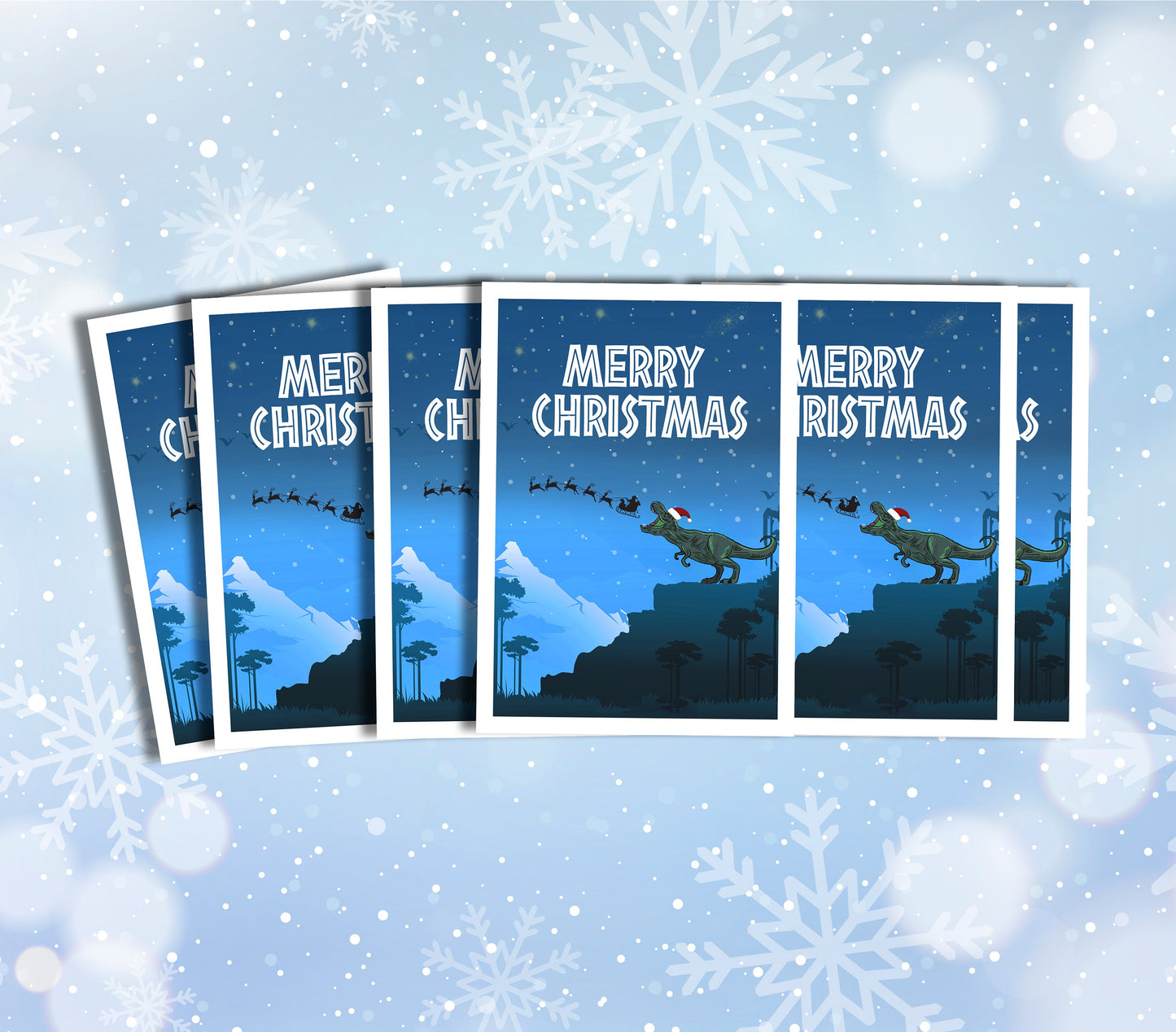 Jurassic Park Christmas Card