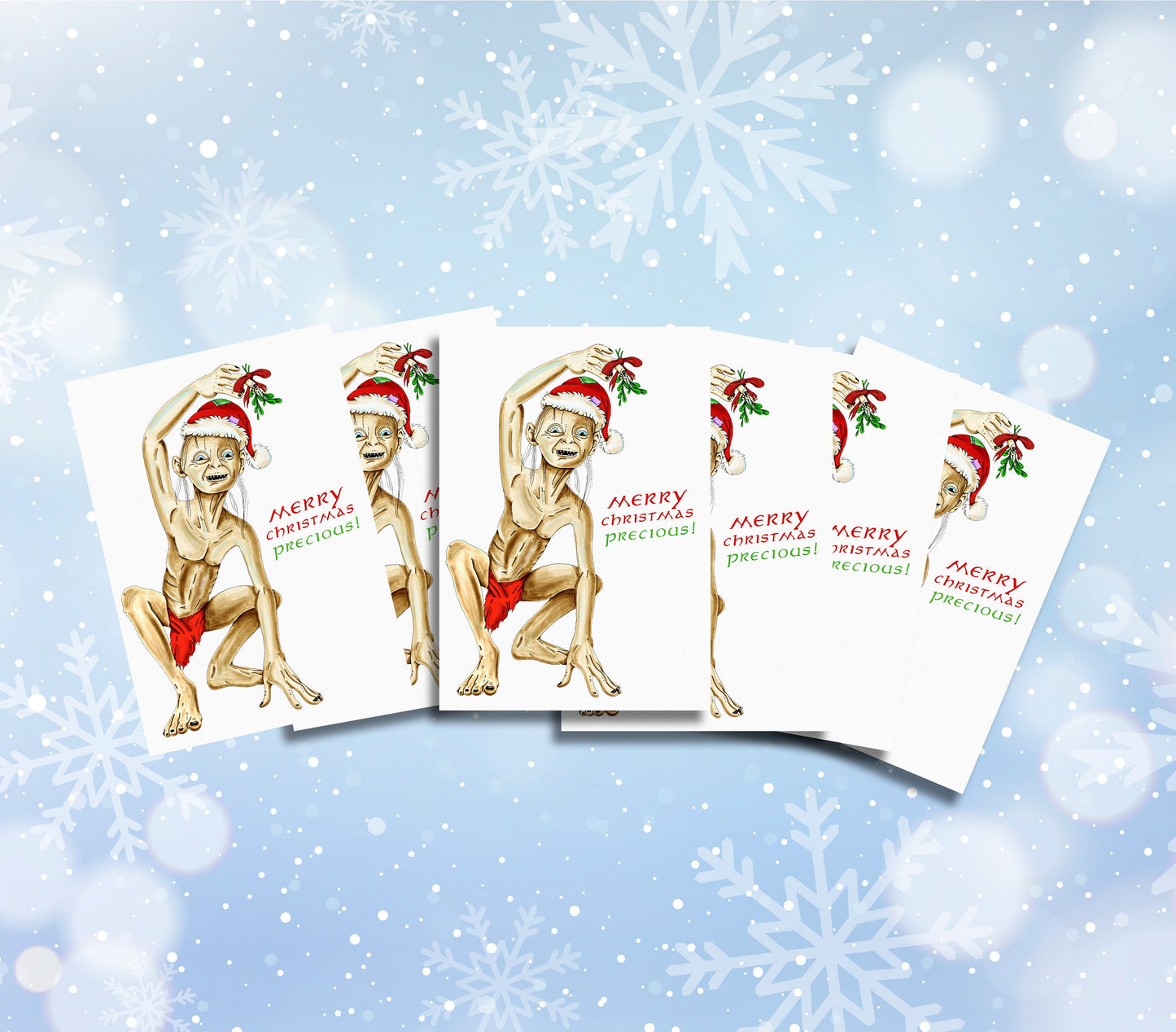 Gollum Christmas Card