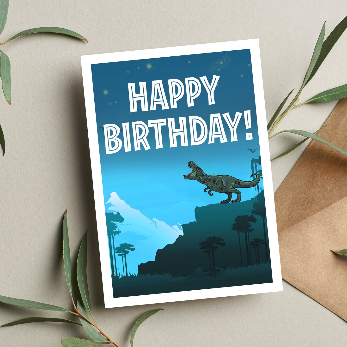 Jurassic Park Birthday Card