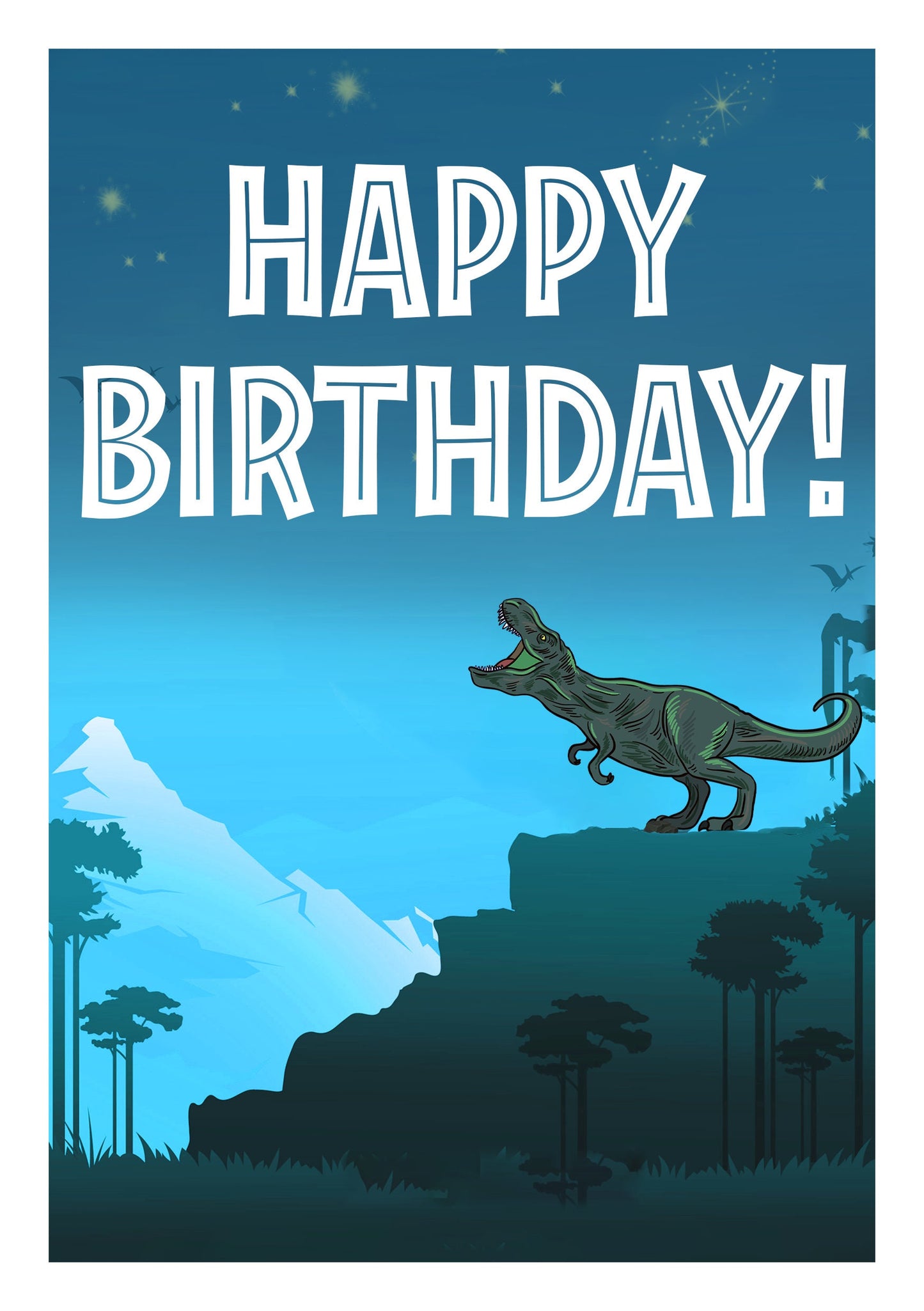 Jurassic Park Birthday Card