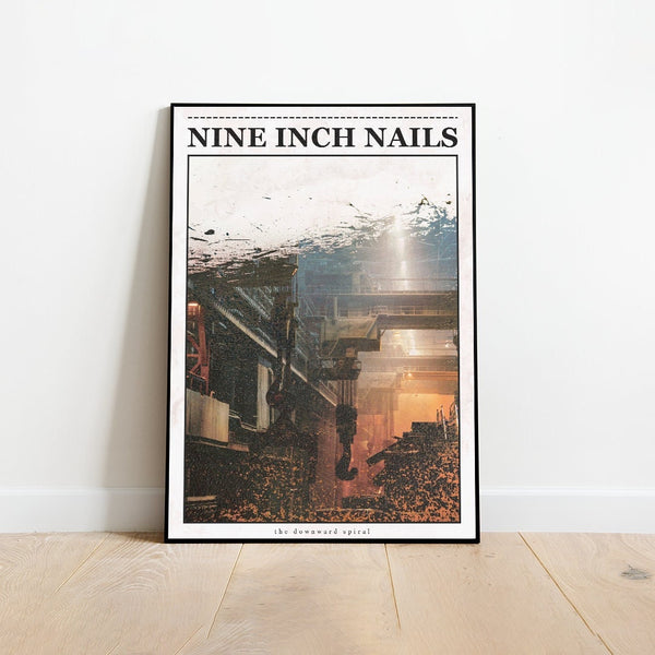 Nine Inch Nails Poster • Music Wall Art • Nine Inch Nails Print • Music Poster • The Downward Spiral • Nine Inch Nails Album Poster