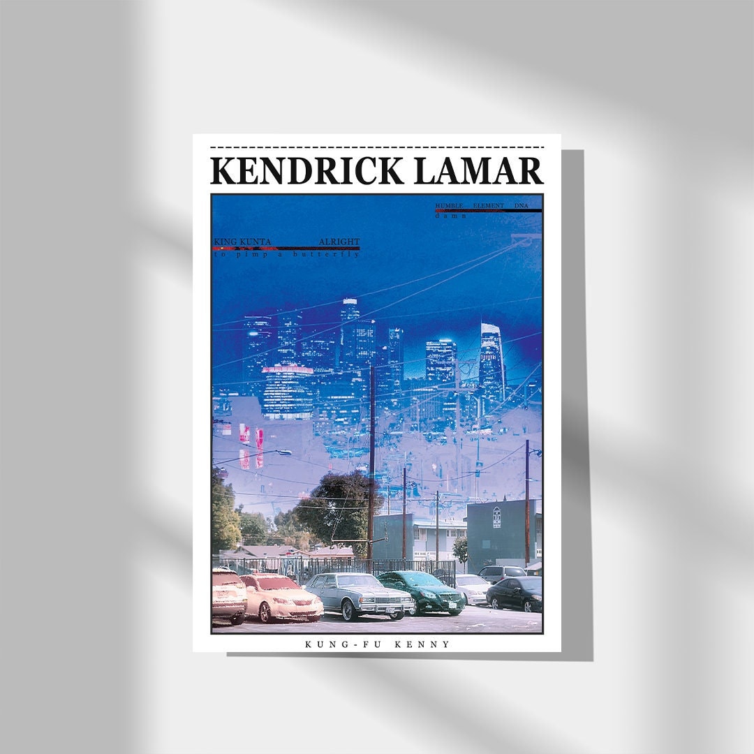 Kendrick Lamar Poster • Music Wall Art, Kendrick Lamar Print • Music Poster • DAMN Poster • Kendrick Lamar Album Poster • A3/A4/A5 • 
