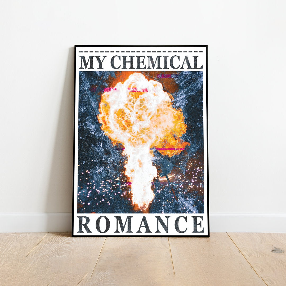 My Chemical Romance Print • MCR Music Poster • Wall Art • Music Poster • Indie Music • Foals Band •  Alternative Posters • EMO Poster