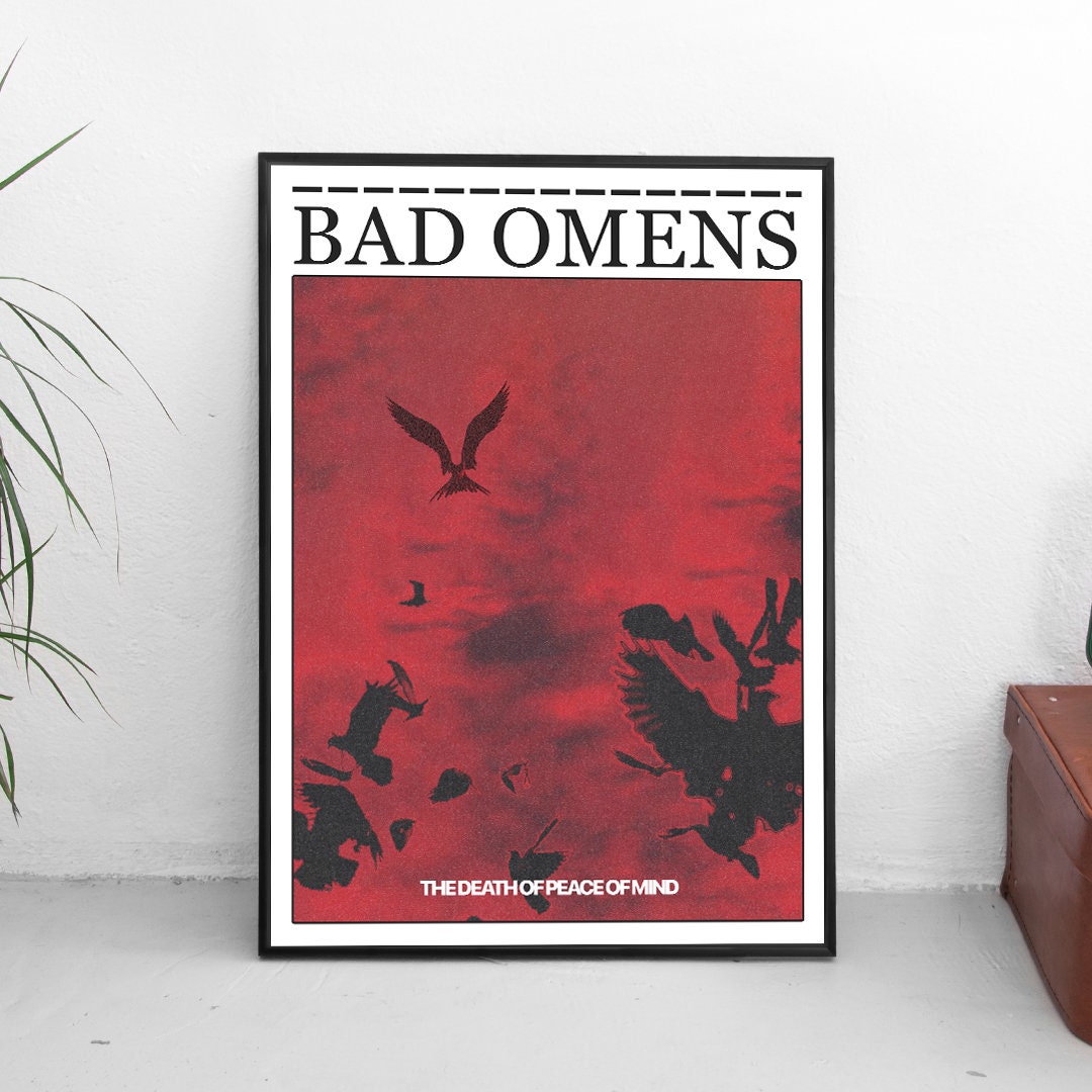 Bad Omens Poster, Bad Omens Print, Rock Poster, Metal Poster, Music Print, Bad Omens Album Print