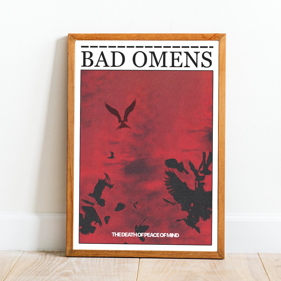 Bad Omens Poster, Bad Omens Print, Rock Poster, Metal Poster, Music Print, Bad Omens Album Print