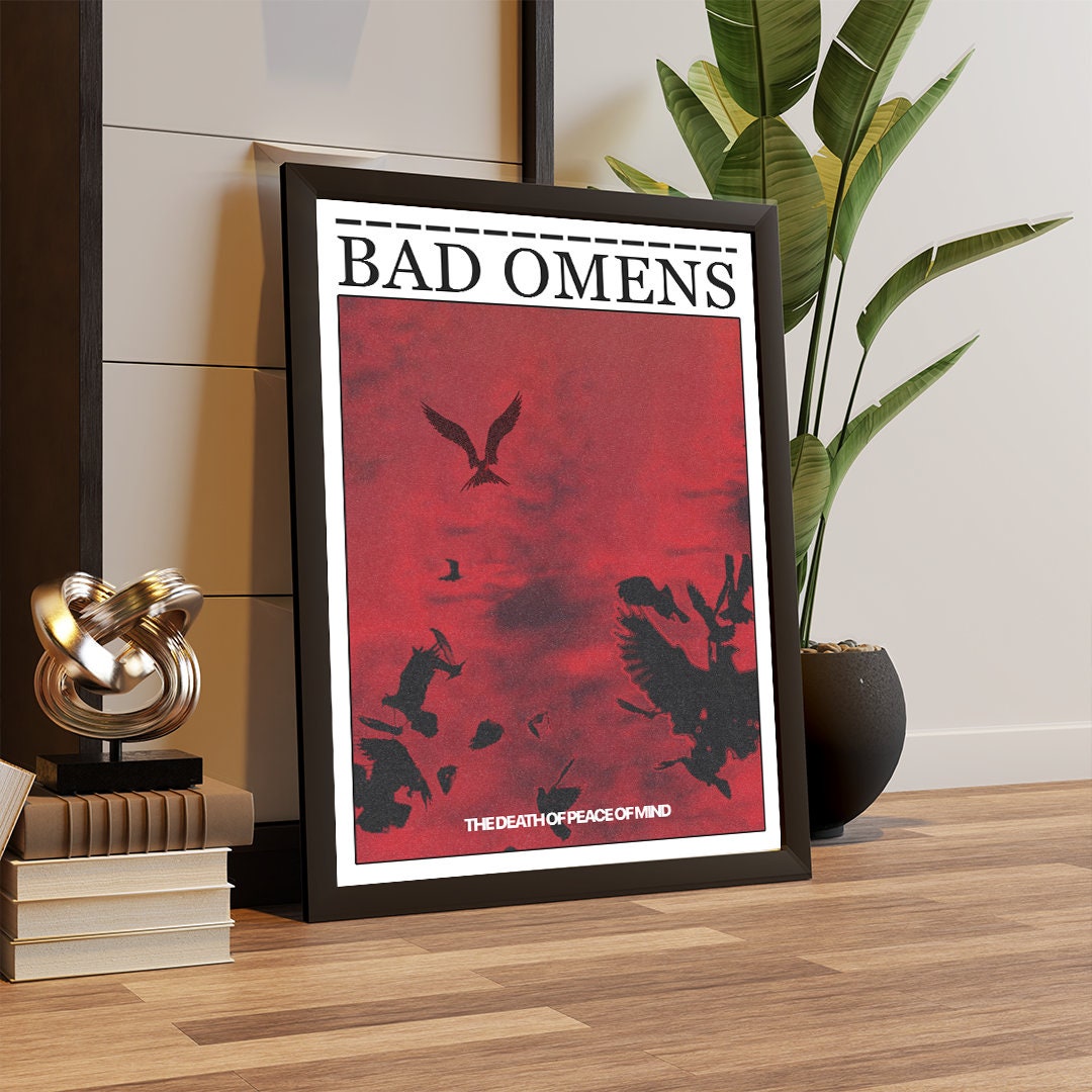 Bad Omens Poster, Bad Omens Print, Rock Poster, Metal Poster, Music Print, Bad Omens Album Print